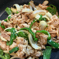 mmo's cooksnap of when they made 豚コマとピーマンと玉ねぎの味噌炒め.