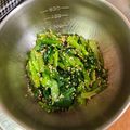 ゆかりんご117♪'s cooksnap of when they made 鉄板レシピ　小松菜のナムル　簡単.