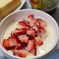 ☆あいちゃん's cooksnap of when they made 美味❣苺 練乳ヨーグルト(❊´︶`❊)♡.