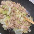 もも's cooksnap of when they made 豚バラキャベツのやみつき塩だれ炒め.