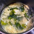 ブーゲンビリア小梅's cooksnap of when they made 簡単♪ワカメと玉子のとろ〜り中華スープ.