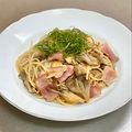 Etsu☆ko's cooksnap of when they made 舞茸とベーコンの和風パスタ.
