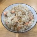 ママメイン！時々子供's cooksnap of when they made 我が家の定番・鮭と大葉の炊き込みご飯.