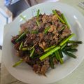 ともりん修業中's cooksnap of when they made 牛肉とにんにくの芽の甘辛炒め.
