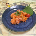 みかかめ's cooksnap of when they made １分で簡単♪サーモンとワサビのなめろう.