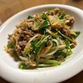 bebene's cooksnap of when they made ニラいっぱい★豚コマで韓国風野菜炒め.