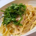 noporih's cooksnap of when they made 別格の明太子クリームパスタ.