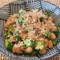 あーこ姐's cooksnap of when they made 簡単すぎ？オクラ納豆f(^^;.