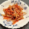 プルンバゴ's cooksnap of when they made 常備菜にも！人参とじゃがいものきんぴら.