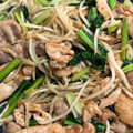 みつまる3232's cooksnap of when they made 時短♪豚肉と小松菜ともやしの味噌野菜炒め.