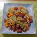 とみぃ11's cooksnap of when they made 簡単！野菜炒め♪キャベツ・卵・ソーセージ.