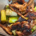 saki1010's cooksnap of when they made 鶏皮とねぎの甘辛炒め.