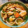 みいくし's cooksnap of when they made 鶏とネギときのこのあったか♡おうどん.