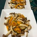 猫のミイヤ's cooksnap of when they made かぼちゃとしめじのニンニクバター醤油炒め.