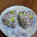 ponnko's cooksnap of when they made 枝豆ゆかりおにぎり.