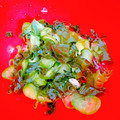 プー♡'s cooksnap of when they made ☆きゅうりとわかめの酢の物☆.