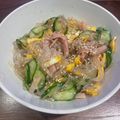 hisayo8_8's cooksnap of when they made 学校給食のバンサンスー☆中華風春雨サラダ.