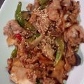 鶏皮坊主's cooksnap of when they made なすと豚肉の味噌炒め(しめじ入り).