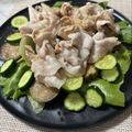 亜矢＊'s cooksnap of when they made 豚肉の冷しゃぶ＊一味たっぷり胡麻醤油たれ.