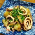 YCHキッチン's cooksnap of when they made ☆イカとじゃがいものガリバタ醤油炒め☆.