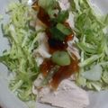 kuishinboF's cooksnap of when they made 蒸し鶏　ポン酢ジュレがけ.