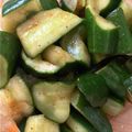Blue's cooksnap of when they made キムチの素で♪ やみつき！たたききゅうり.