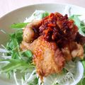 Natsutach's cooksnap of when they made マグロの唐揚げ食べラーがけ.