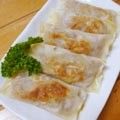 t-mask's cooksnap of when they made ワンタンの皮で♪簡単揚げないミニ春巻き.