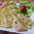 まじゅじゅ's cooksnap of when they made ハムとチーズの揚げ餃子.