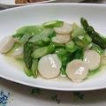 ごーあい's cooksnap of when they made ほたて＆アスパラ＆レタスの塩炒め.