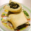 春小町's cooksnap of when they made ☆野沢菜のおやき風ホットサンド☆.