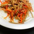 Roseぴんく's cooksnap of when they made Don！きんぴらと鶏そぼろ丼.