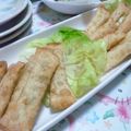 monchanママ's cooksnap of when they made おつまみに簡単☆餃子の皮でチーズ揚げ.
