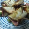 megumage's cooksnap of when they made ナスとベーコンのいんげん巻き.
