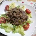 alice218's cooksnap of when they made 野菜が美味しい～♪牛肉たっぷりサラダ.