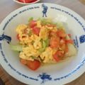 ＴＯＭＯＷＡＴ's cooksnap of when they made レタストマト卵炒め!低カロリーダイエット.