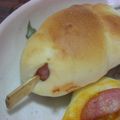 ＭＯＭＯパンダ's cooksnap of when they made ＊串つき　ウインナーパン＊.