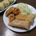よちりん's cooksnap of when they made エビ・チー・トマトの春巻き♪.