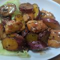 yukki1001's cooksnap of when they made 食欲そそるさつまいもと鶏もも肉の甘酢焼き.