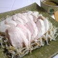 けっちゃま's cooksnap of when they made 蒸し鶏の辛子ごま醤油.