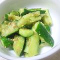 ：：れっちぃ：：'s cooksnap of when they made 叩きキュウリの胡麻醤油和え.