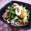 ノチアチ's cooksnap of when they made 給料日前に✌小松菜とベーコンの炒め物.