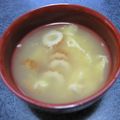 くらら♪☆'s cooksnap of when they made ベストマッチ！ちくわとタマゴの味噌汁.