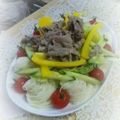 史夜☆aya☆'s cooksnap of when they made ☆野菜たっぷり☆冷しゃぶそうめんサラダ.