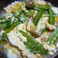 いずみるく's cooksnap of when they made 簡単♪きぬさやとあげの卵とじ☆.
