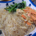 ひなひなぷー's cooksnap of when they made 春雨・ほうれん草の煮浸し.