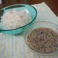 ちはもん's cooksnap of when they made 濃さは自由自在☆つけ麺のゴマ味噌ダレ.