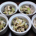 jun坊's cooksnap of when they made セロリ＆ささみの塩昆布和え.