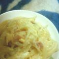 ﾌﾟｰｽｹ's cooksnap of when they made 簡単!!カルボナーラ.