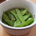haru吉's cooksnap of when they made おつまみ・箸休めに絹さやの食べラーポン酢.